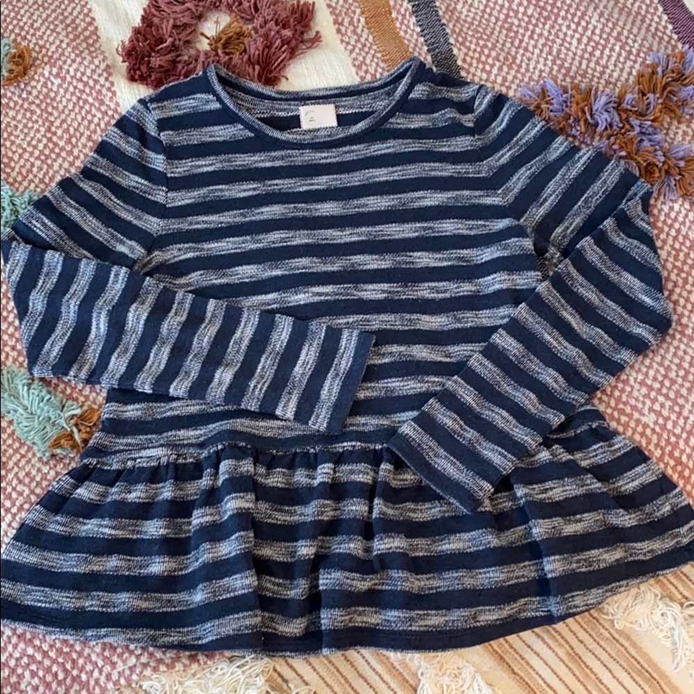 Anthropologie Navy Blue Top ✨